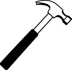Claw hammer tool illustration