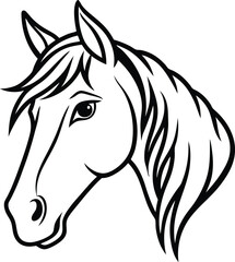 horse head silhouette