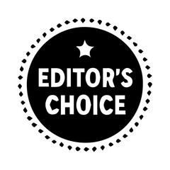 Editor Choice Black Badge, Clean Monochrome Vector Emblem Ideal for Editorial Use and Trusted Selections, Editable Formats: AI, EPS, JPG, PNG, Ideal for Both Digital and Print Use
