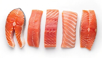 raw salmon steak