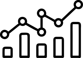 data analytics vector icon on white or transparent background. business analytics or data analytics icons items Stroke icon collections. Editable Stroke icon collection Outline icon.