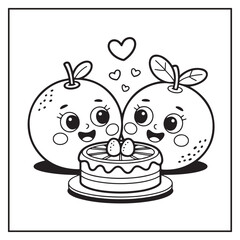 Fruits Coloring Pages for Kids and Adults