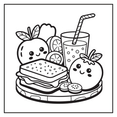 Fruits Coloring Pages for Kids and Adults