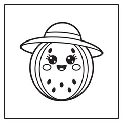 Fruits Coloring Pages for Kids and Adults