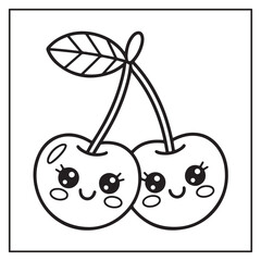 Fruits Coloring Pages for Kids and Adults