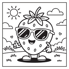 Fruits Coloring Pages for Kids and Adults