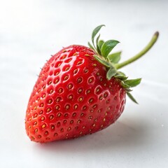 Fresh Strawberry Isolated on White Background Fruit