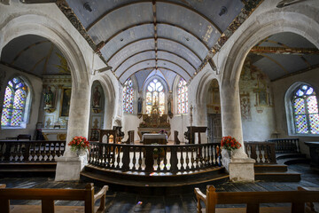 Fototapeta premium Enclos paroissial de Tréflévénez dans le département du Finistère - Bretagne