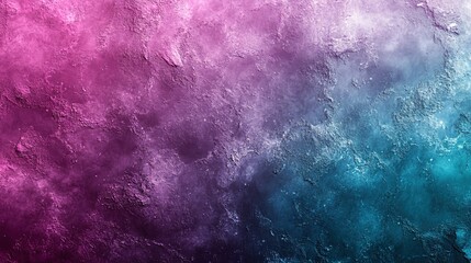 Fototapeta premium Textured Wall with Gradient of Pink and Teal for Design Backgrounds 