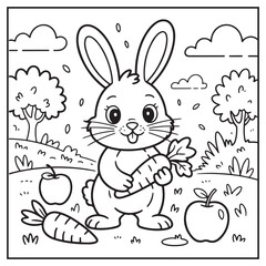 Autumn Animals Coloring Pages