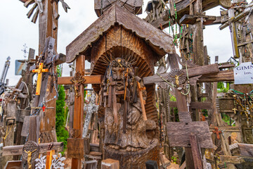Hill of Crosses, a site of pilgrimage near Siauliai in northern Lithuania