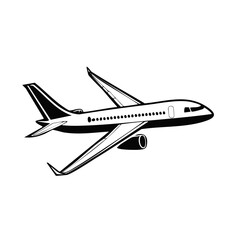 Sleek jetliner in flight with wings extended and engines visible a classic aviation illustration