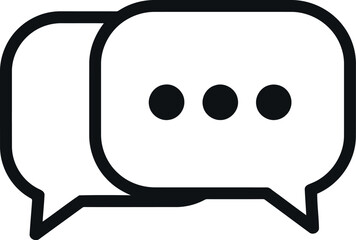 Chat bubbles icon communication dialogue message
