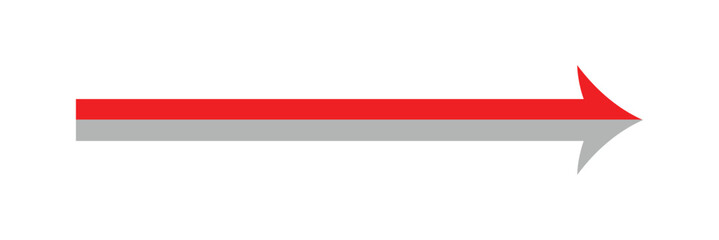 Fototapeta premium Black large arrow pointing right. Bold thine long arrow. Straight long horizontal bold arrow pointer. Vector&nbsp;illustration.&nbsp;eps&nbsp;10.