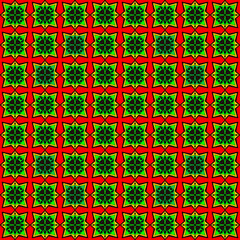 red and green yellow seamless pattern