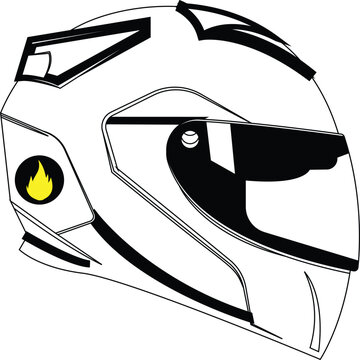 Halmet Classic And Elegent Design Vecter illustration silhoute Design