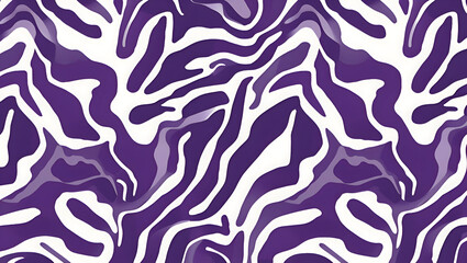 Violet & Milk White Zebra Print Pattern – Stylish Animal Print Background, Trendy Textile Design, Fashionable Seamless Texture for Wallpaper, Fabric, Wrapping Paper, and Creative Projects