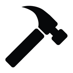 Hammer Black Vecter illustartion Silhoute Design