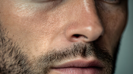 Fototapeta premium close up of a man face