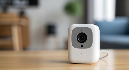 Fototapeta premium White home security camera