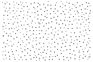 Seamless Random Polka Dot Pattern – Black Dots on Transparent Background. Seamless polka dot pattern. Random black dots background. Transparent PNG and vector illustration.
