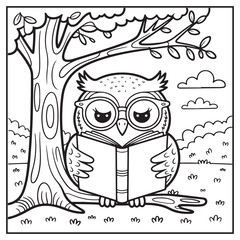 Autumn Animals Coloring Pages