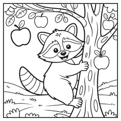 Autumn Animals Coloring Pages