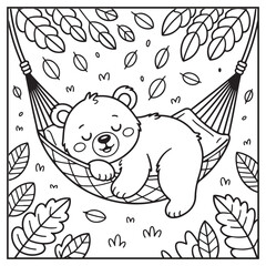 Autumn Animals Coloring Pages