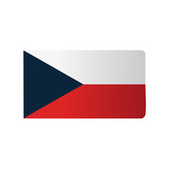 Czech Republic Flag National Symbol of Czechia Red White Blue