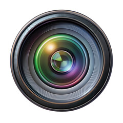 camera lens isolated on white