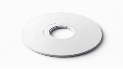 White circular object