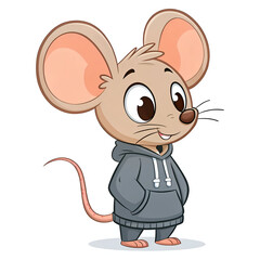 cartoon mouse with cheese