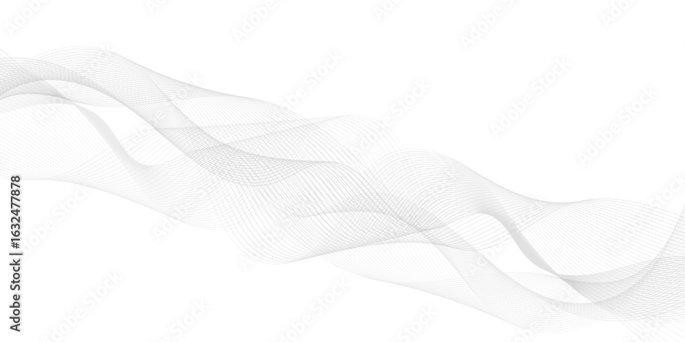 Aufkleber abstract wave blend lines on transparent background. design for banner, wallpaper, background and ma
