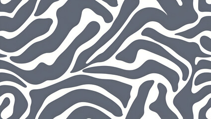 Elegant Gray and Milk White Zebra Print Pattern – Stylish Animal Stripe Texture for Design