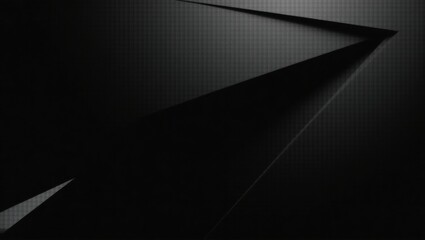 Abstract Shadows Collide in Dark Geometric Vector Art Form