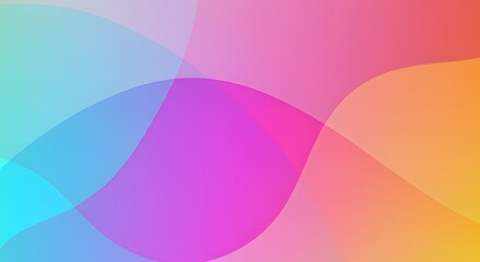 Pink and Orange Soft Gradient Wave Abstract Colorful Background