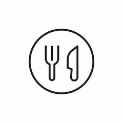 cafe fork knife icon sign vector