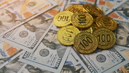 Dollar Currency and Gold, Working for Money, Cash Flow and Wealth Goals and Financial Success