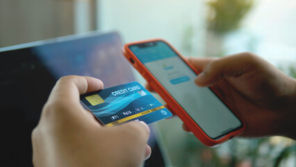 Credit cards, online transactions via smartphone and credit card payments
