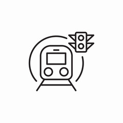 metro lights icon sign vector