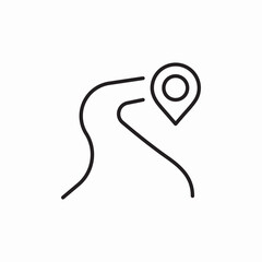 road location way icon sign vector
