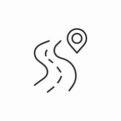 road location pin icon sign vector