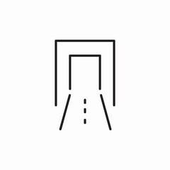 road tunnel icon sign vector