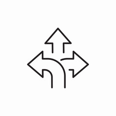traffice direction arrows icon sign vector