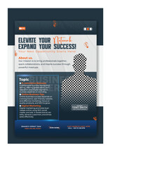 Naklejka premium Vector art of power networking flyer template for business event and corporate promotion