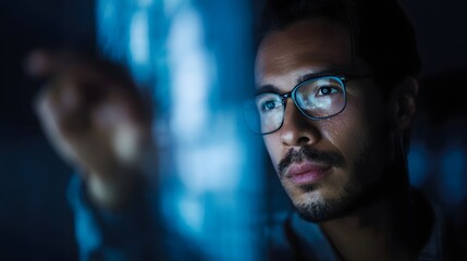 Asian IT consultant presenting cybersecurity solutions