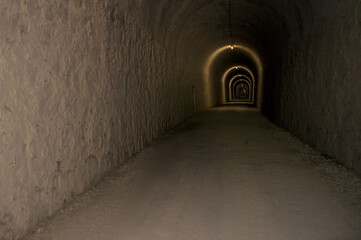 Obraz premium Tunnel in the Sierra Greenway of Coripe