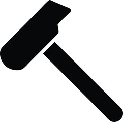 hammer silhouette with transparent background
