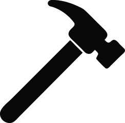 hammer silhouette with transparent background