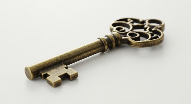 古風な鍵 優雅な輝き 静かに横たわる (kofuna kagi yuuna kagayaki shizuka ni yokotawaru) This translates roughly to: "Antique key elegant shine quietly rests". AI Generated